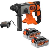 BCD900 18v Cordless SDS Plus Hammer Drill 2 x 4ah Li ion Battery Charger No Case
