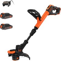 BCST918 18v Cordless Telescopic Grass Trimmer Edger 280mm 2 x 2ah Li ion Battery Charger