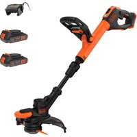 BCSTR918 18v Cordless Resin Blade Telescopic Grass Trimmer Edger 280mm 2 x 2ah Li ion Battery Charger