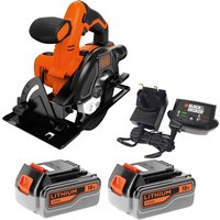 Black and Decker BDCCS18 18v Cordless Circular Saw 140mm 2 x 4ah Li-ion Battery Charger No Case