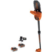 Black and Decker GPC1820L 18v Cordless Pole Tree Pruner 2 x 4ah Li-ion Battery Charger