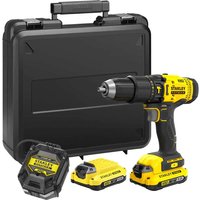Stanley Fatmax V20 SFMCD711 18v Cordless Combi Drill 2 x 2ah Li-ion Battery Charger Case Stanley Fatmax V20 SFMCD711 18v Cordless Combi Drill 2 x 2ah Li-ion Battery Charger Case