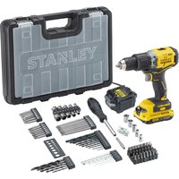 Stanley Fatmax V20 SFMCD715 18v Cordless Brushless Combi Drill 1 x 2ah Li-ion Battery Charger Case & 100 Piece Accessories Stanley Fatmax V20 SFMCD715 18v Cordless Brushless Combi Drill 1 x 2ah Li-ion Battery Charger Case & 100 Piece Accessories