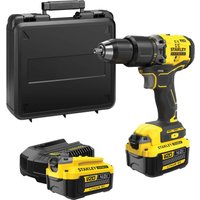 Stanley Fatmax V20 SFMCD715 18v Cordless Brushless Combi Drill 2 x 4ah Li-ion Battery Charger Case Stanley Fatmax V20 SFMCD715 18v Cordless Brushless Combi Drill 2 x 4ah Li-ion Battery Charger Case