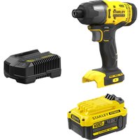 Stanley Fatmax V20 SFMCF800 18v Cordless Impact Driver 1 x 4ah Li-ion Battery Charger No Case Stanley Fatmax V20 SFMCF800 18v Cordless Impact Driver 1 x 4ah Li-ion Battery Charger No Case