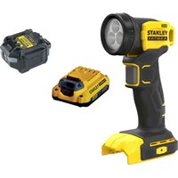 Stanley Fatmax V20 SFMCL020 18v Cordless Flashlight Torch 1 x 2ah Li-ion Charger No Case Stanley Fatmax V20 SFMCL020 18v Cordless Flashlight Torch 1 x 2ah Li-ion Charger No Case