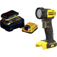 Stanley Fatmax V20 SFMCL020 18v Cordless Flashlight Torch 2 x 2ah Li-ion Charger No Case Stanley Fatmax V20 SFMCL020 18v Cordless Flashlight Torch 2 x 2ah Li-ion Charger No Case