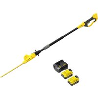 Stanley Fatmax V20 SFMCPH845 18v Cordless Pole Hedge Trimmer 450mm 2 x 4ah Li-ion Battery Charger