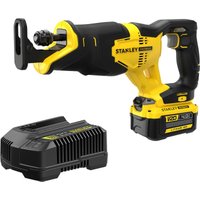 Stanley Fatmax V20 SFMCS300 18v Cordless Reciprocating Saw 1 x 4ah Li-ion Battery Charger No Case Stanley Fatmax V20 SFMCS300 18v Cordless Reciprocating Saw 1 x 4ah Li-ion Battery Charger No Case