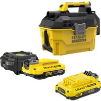 Stanley Fatmax V20 SFMCV002 18v Cordless Wet and Dry Vacuum Cleaner 7.5L 2 x 2ah Li-ion Charger