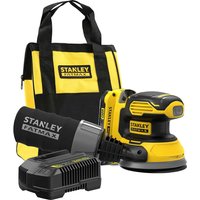 Stanley Fatmax V20 SFMCW220 18v Cordless Random Orbit Disc Sander 125mm 1 x 2ah Li-ion Battery Charger Bag Stanley Fatmax V20 SFMCW220 18v Cordless Random Orbit Disc Sander 125mm 1 x 2ah Li-ion Battery Charger Bag