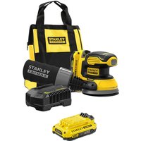 Stanley Fatmax V20 SFMCW220 18v Cordless Random Orbit Disc Sander 125mm 2 x 2ah Li-ion Battery Charger Bag Stanley Fatmax V20 SFMCW220 18v Cordless Random Orbit Disc Sander 125mm 2 x 2ah Li-ion Battery Charger Bag