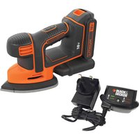 Black and Decker BDCDS18 18v Cordless Mouse Sander 1 x 2ah Li-ion Battery Charger No Case