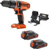 BDCH188 18v Cordless Combi Drill 2 x 2ah Li ion Battery Charger No Case