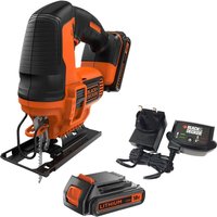 Black and Decker BDCJS18 18v Cordless Jigsaw 2 x 1.5ah Li-ion Battery Charger No Case