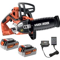 Black and Decker GKC1820L 18v Cordless Chainsaw 200mm 2 x 4ah Li-ion Battery Charger