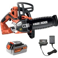 Black and Decker GKC1820L 18v Cordless Chainsaw 200mm 1 x 4ah Li-ion Battery Charger