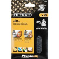 Piranha Hi Tech Quick Fit Multi Sander Delta Sanding Sheets Pack 3