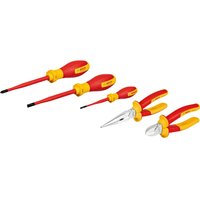 Bosch 5 Piece VDE Insulated Pliers & Screwdrivers Hand Tool Kit