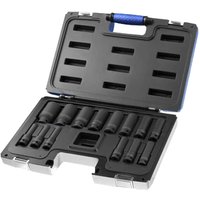 14 Piece 1 2" Drive Deep Hex Impact Socket Set Metric