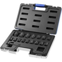 17 Piece 1 2" Drive Hex Impact Socket Set Metric