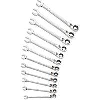 12 Piece Ratchet Combination Spanner Set