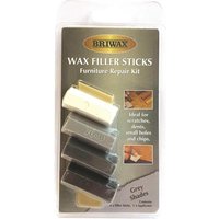 Briwax Wax Filler Sticks Furniture Repair Kit Grey