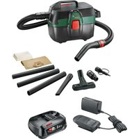 Bosch ADVANCEDVAC 18V-8 P4A 18v Cordless Portable Wet and Dry Vacuum Cleaner 8L 1 x 2ah Li-ion Battery Charger No Case
