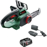 Bosch UNIVERSALCHAIN P4A 18v Cordless Chainsaw 200mm 1 x 2.5ah Li-ion Battery Charger