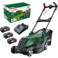 Bosch ADVANCEDROTAK 36V-44-750 36v Cordless Rotary Lawnmower 440mm 3 x 6ah Li-ion Battery Charger