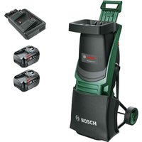 Bosch UNIVERSALSHREDDER 2X18V-25 P4A 36v Cordless Garden Shredder 2 x 6ah Li-ion Twin or Dual Battery Charger