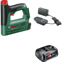 Bosch UNIVERSAL TACKER 18V-14 P4A 18v Cordless Nail Tacker and Stapler 1 x 2ah Li-ion Battery Charger No Case