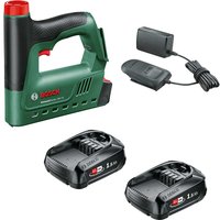 Bosch UNIVERSAL TACKER 18V-14 P4A 18v Cordless Nail Tacker and Stapler 2 x 1.5ah Li-ion Battery Charger No Case