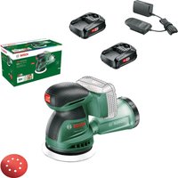 Bosch EASYORBIT 18V-10 P4A 18v Cordless Disc Sander 125mm 2 x 1.5ah Li-ion Battery Charger No Case