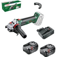 Bosch ADVANCEDGRIND 18V-80 P4A 18v Cordless Angle Grinder 125mm 2 x 4ah Li-ion Battery Charger No Case