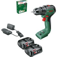 Bosch UNIVERSALDRILL 18V-60 P4A 18v Cordless Drill Driver 2 x 2.5ah Li-ion Battery Charger No Case