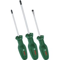 3 Piece Pozi Phillips Slotted Screwdriver Set