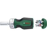 Bosch Ratchet Stubby Screwdriver and 6 Piece Bit Set