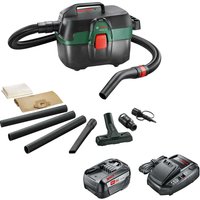 Bosch ADVANCEDVAC 18V-8 P4A 18v Cordless Portable Wet and Dry Vacuum Cleaner 8L 1 x 6ah Li-ion Battery Charger No Case