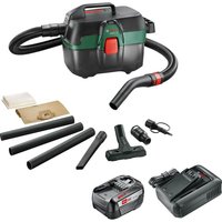 Bosch ADVANCEDVAC 18V-8 P4A 18v Cordless Portable Wet and Dry Vacuum Cleaner 8L 1 x 6ah Li-ion Battery Charger No Case