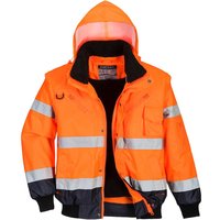 Oxford Weave 300D Class 3 Hi Vis Contrast BomberJacket