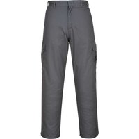 Mens Combat Trouser Grey, 46, Regular Fi