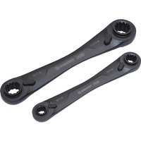 2 Piece X6 Ratcheting Wrench Set