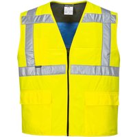 Portwest Cooling Class 2 Hi Vis Waistcoat Yellow L / XL