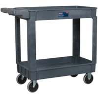 Sealey Heavy Duty 2 Shelf Composite Trolley Grey Sealey Heavy Duty 2 Shelf Composite Trolley Grey