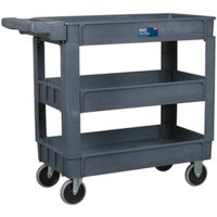 Sealey Heavy Duty 3 Shelf Composite Trolley Grey Sealey Heavy Duty 3 Shelf Composite Trolley Grey