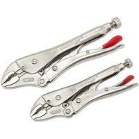 2 Piece Curved Jaw Locking Plier Set
