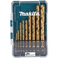 10 Piece HSS TiN Drill Bit Set