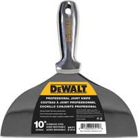 DeWalt Stainless Steel Dry Wall Jointing and Filling Knife 250mm DeWalt Stainless Steel Dry Wall Jointing and Filling Knife 250mm