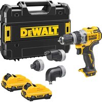 DEWALT DCD703L2T-GB 12V XR BL Multi-head Drill Driver with 4 Heads and 2x3.0Ah Batteries